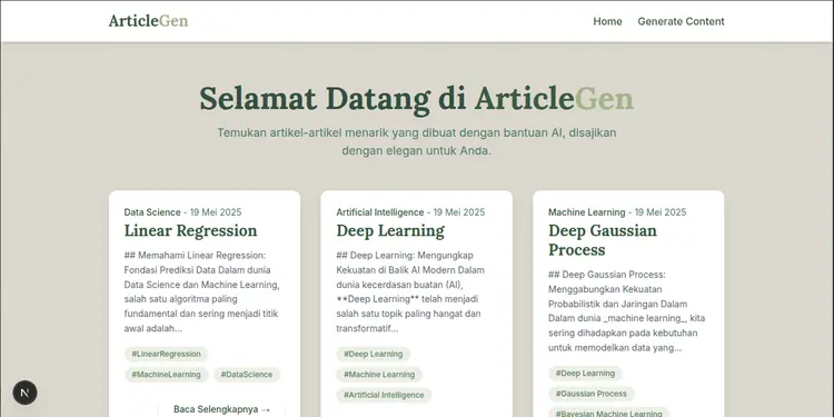 AI-Powered Article & Content Generation Platform 1